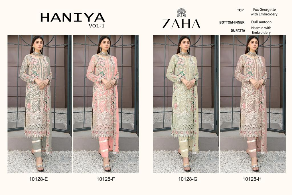 Zaha Haniya Vol 1 E To H Pakistani Suits Catalog
